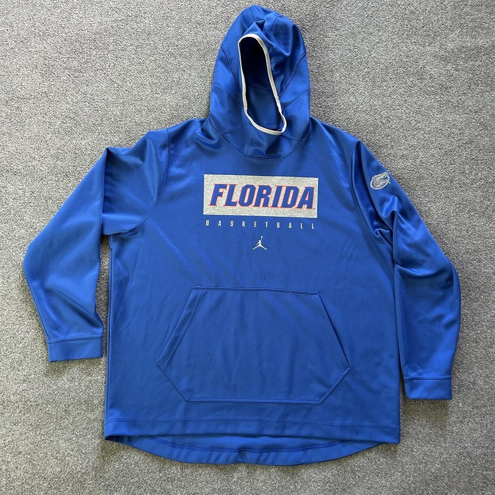 Florida Gators Hoodie Mens 3XL Blue NCAA Basketball Jordan Sweatshirt Pullover